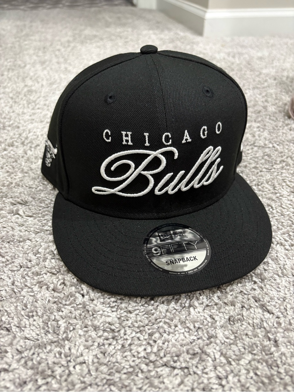 New Era Chicago Bulls NBA Black Snapback Hat
